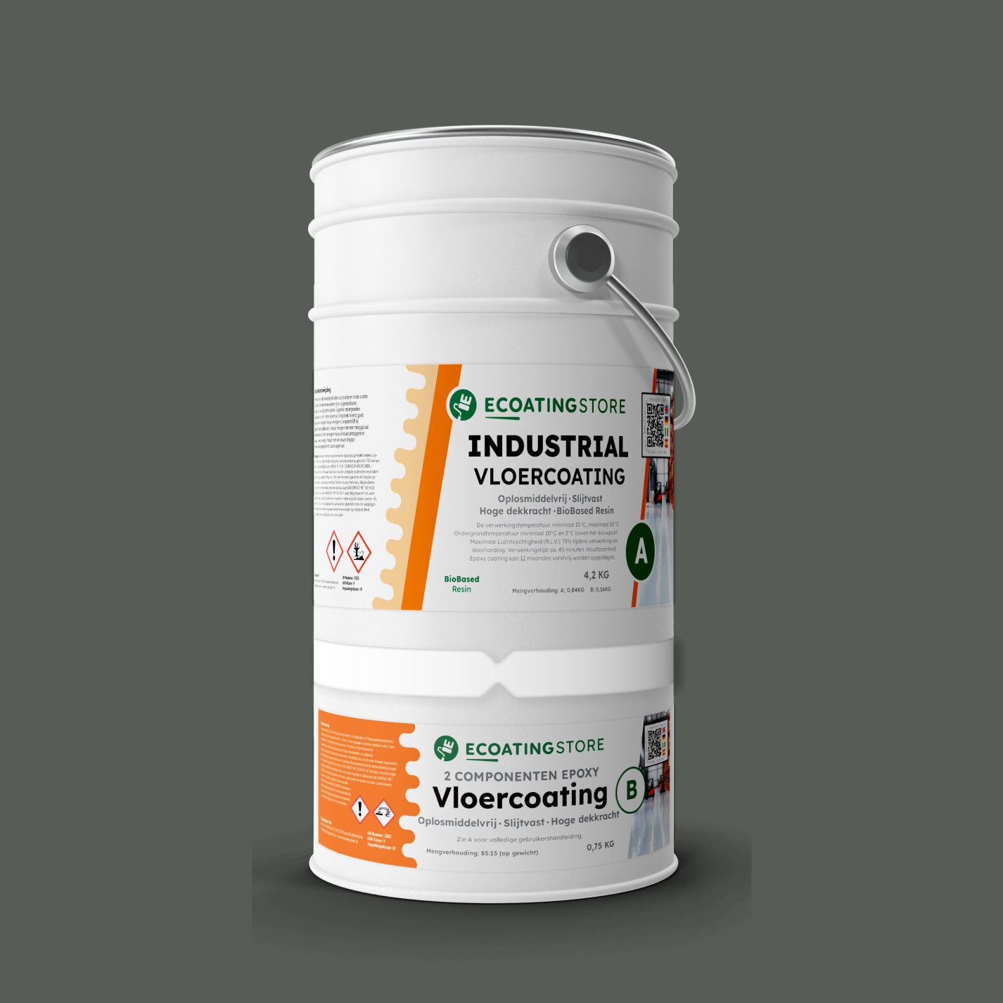 Cumhdach Urláir Tionsclaíoch - RAL 7010